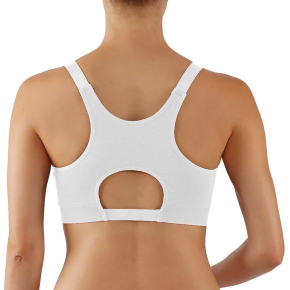 Sports Bra Yoga Top Solid-Colored Racerback - Picture 3 of 3